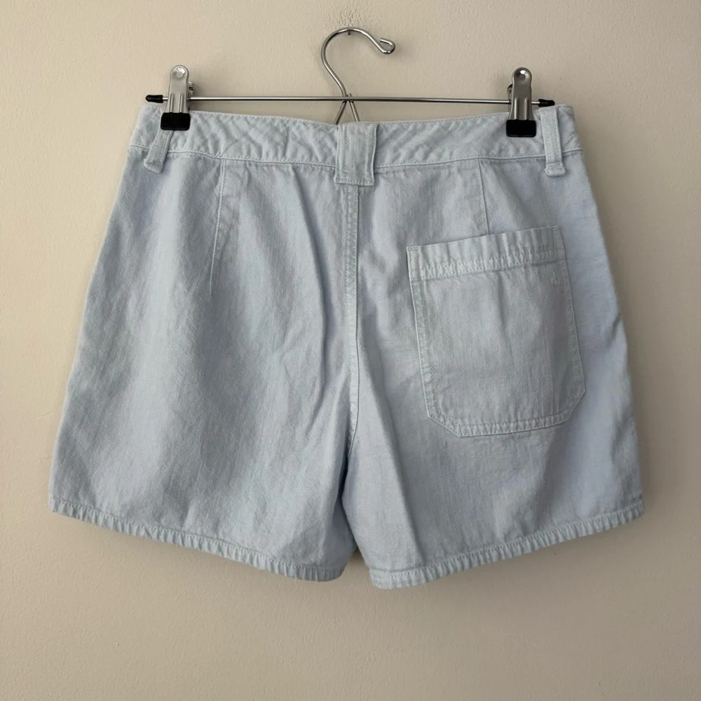 Rag & Bone Blue Venice Bayside Cotton High Rise Denim Shorts